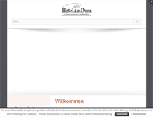 Tablet Screenshot of hotel-am-dom.com