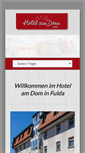 Mobile Screenshot of hotel-am-dom.de