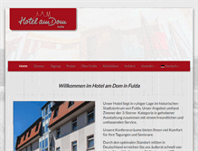 Tablet Screenshot of hotel-am-dom.de